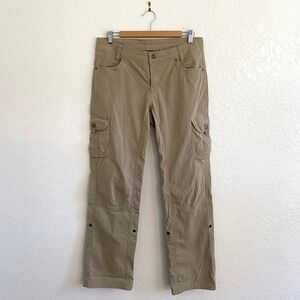 Kuhl Splash Roll-Up Pants Lightweight Outdoor Adventure Pant Khaki Womens 10